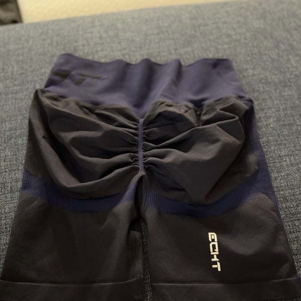 ECHT Arise Scrunch Size X-Large Dark Blue Workout Shorts