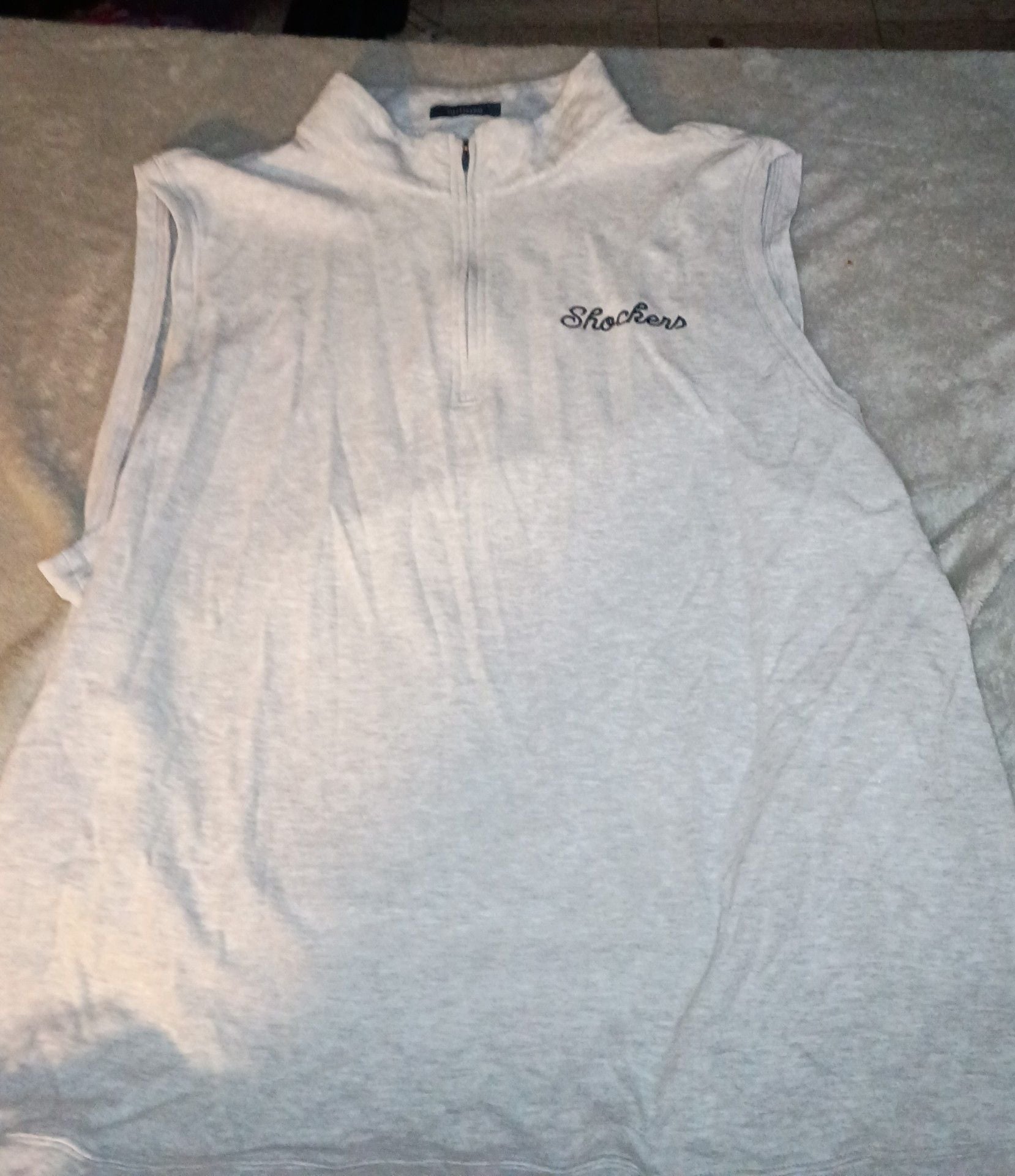 Turtleson Shockers Quarter Zip Vest Size XL Gray Sleeveless 2