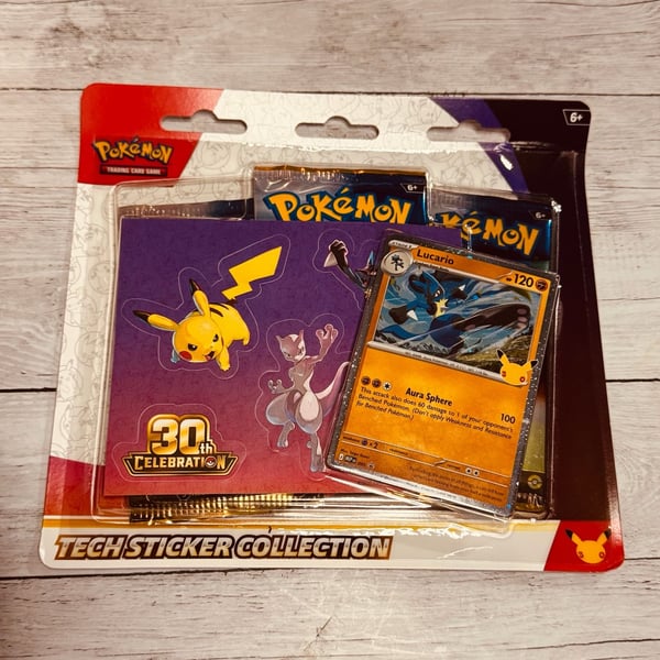 Pokemon TCG: 30th Celebration Tech Sticker Collection Lucario