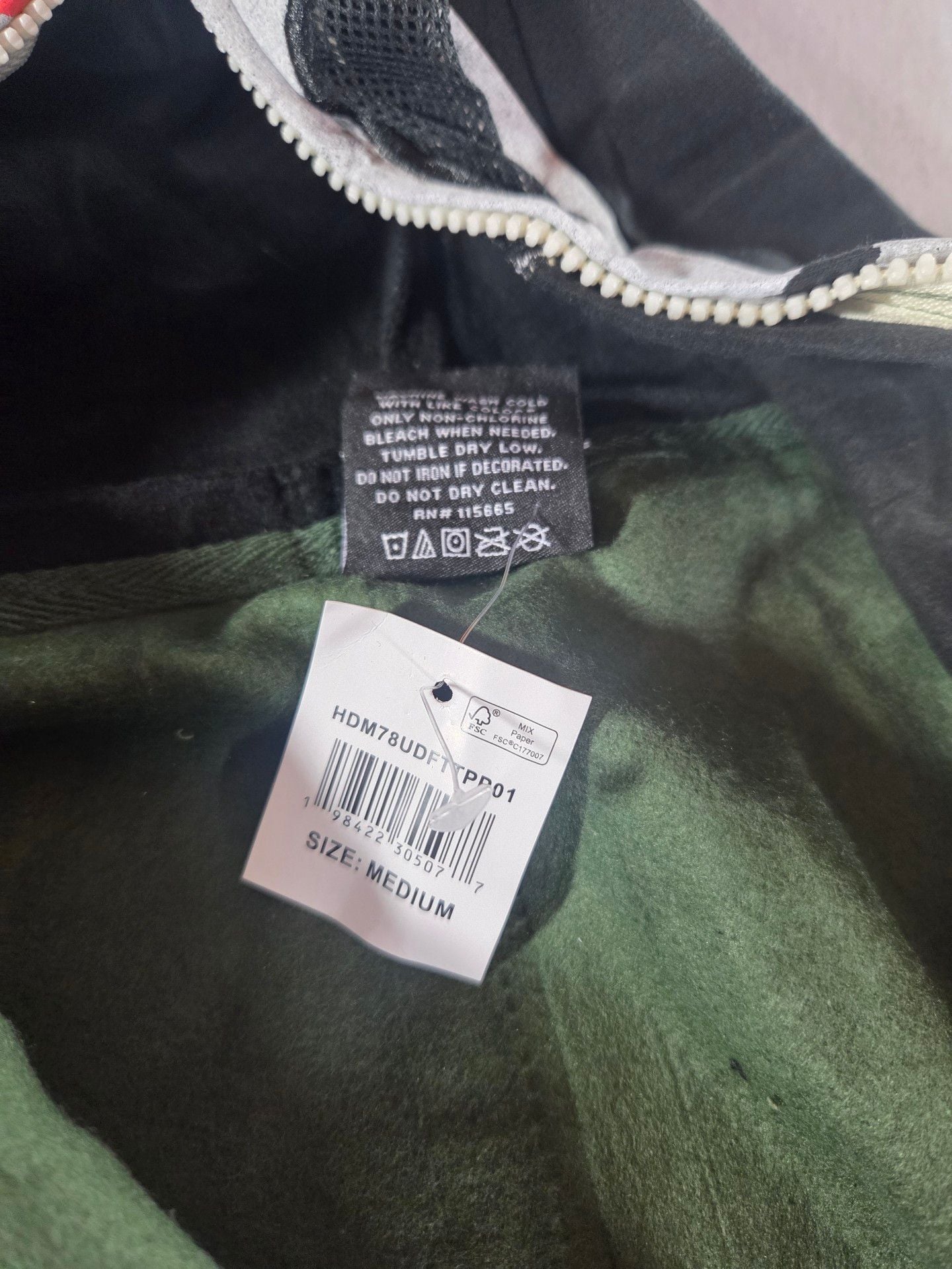Friday The 13th Jason Full Zip Hoodie Size Medium Green 7