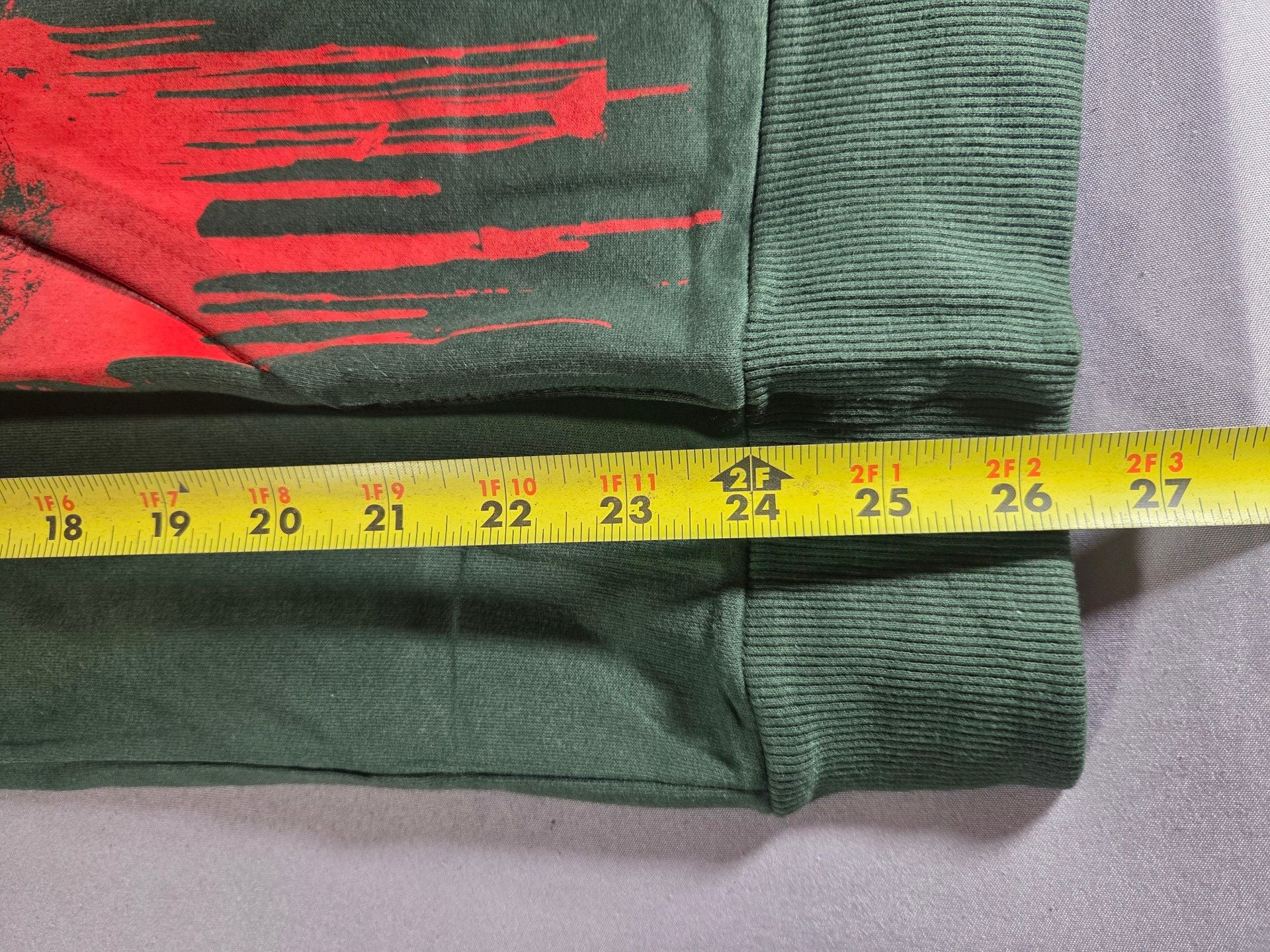 Friday The 13th Jason Full Zip Hoodie Size Medium Green 15