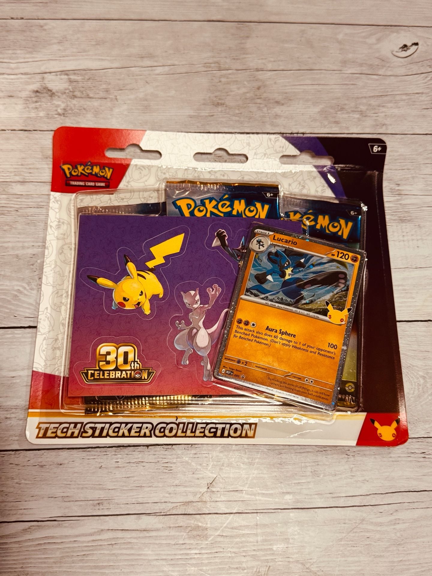 Pokemon TCG 30th Celebration Tech Sticker Collection Lucario 1