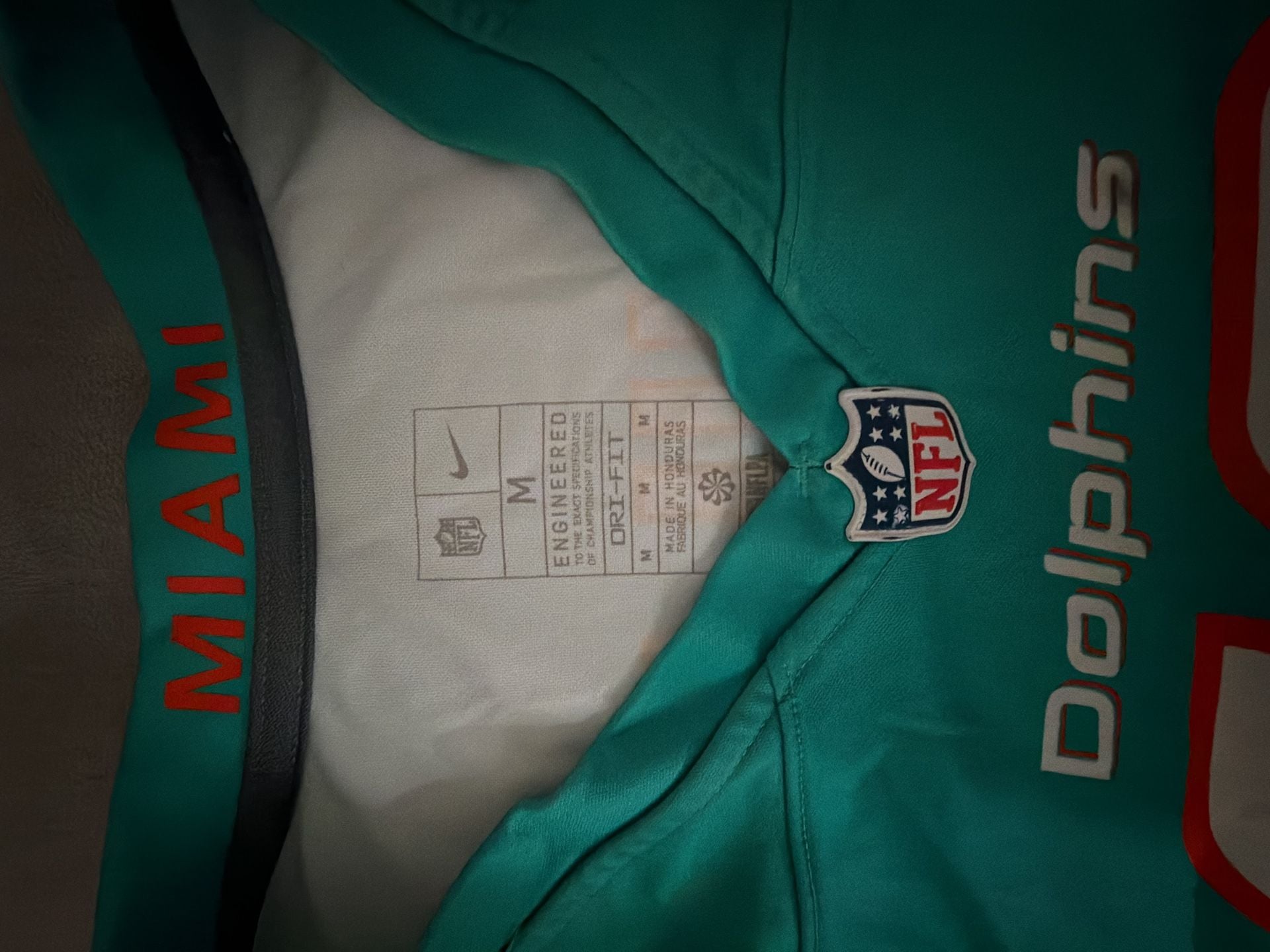 Nike Tyreek Hill Miami Dolphins Jersey Size M Teal NFL 2