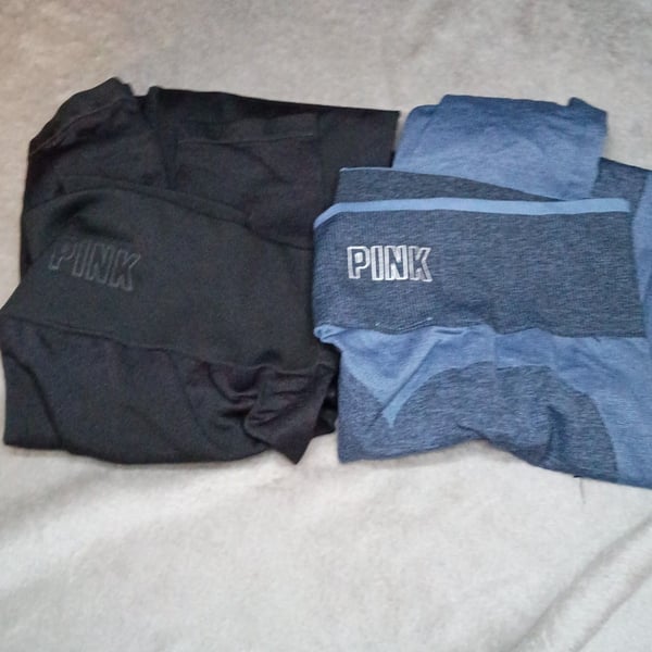 Victoria's Secret PINK Seamless Leggings Size S Lot Of 2