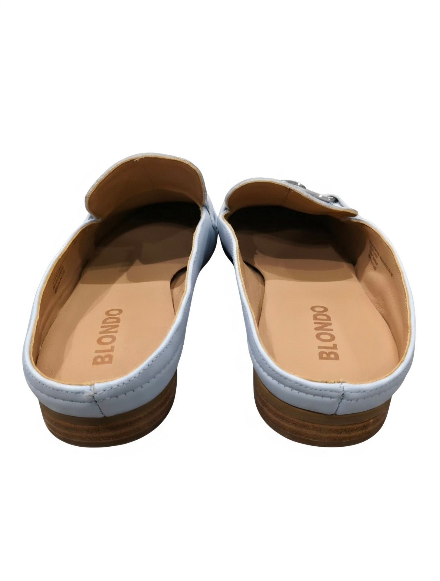Blondo Bryce Mule Blue Leather Slip On Shoes 7