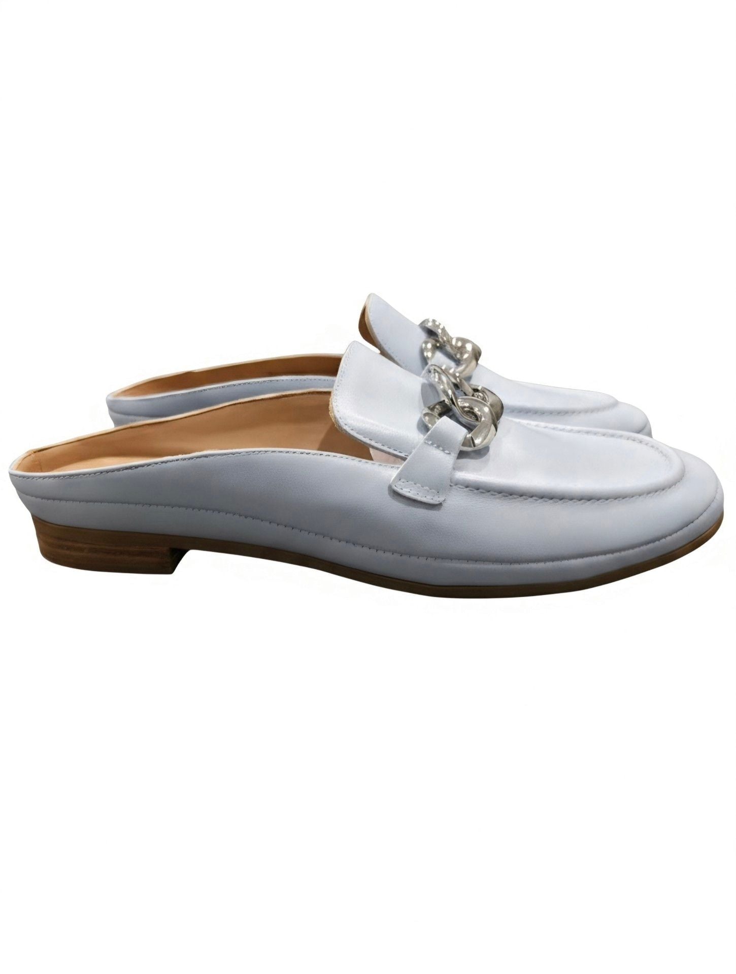 Blondo Bryce Mule Blue Leather Slip On Shoes 8