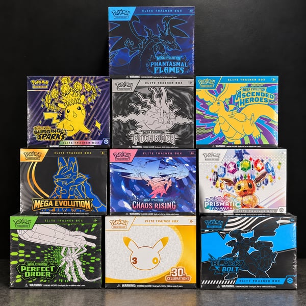 Lot of 10 Pokemon Sealed Elite Trainer Boxes  brand new 