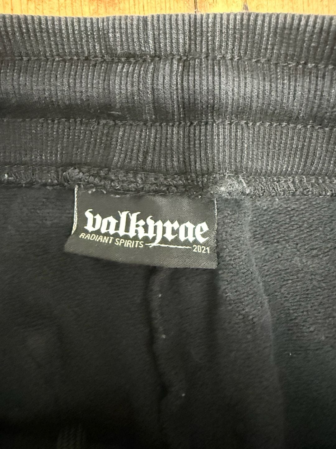 Valkyrae Radiant Spirits Black Sweatpants Joggers Dagger Sword Rose - Size Small 8