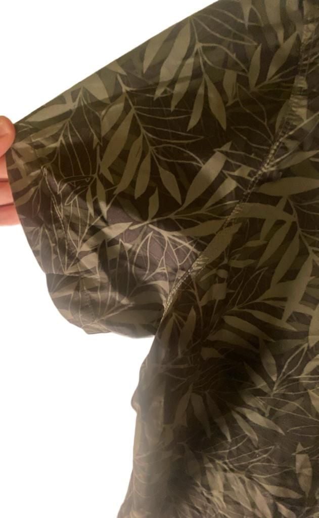 Kuhl Button Up Shirt Size Medium Leaf Print Short Sleeve 5