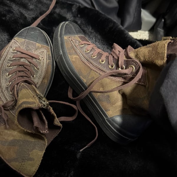 Converse Chuck Taylor All Star Sneaker Boots Brown Camouflage Suede