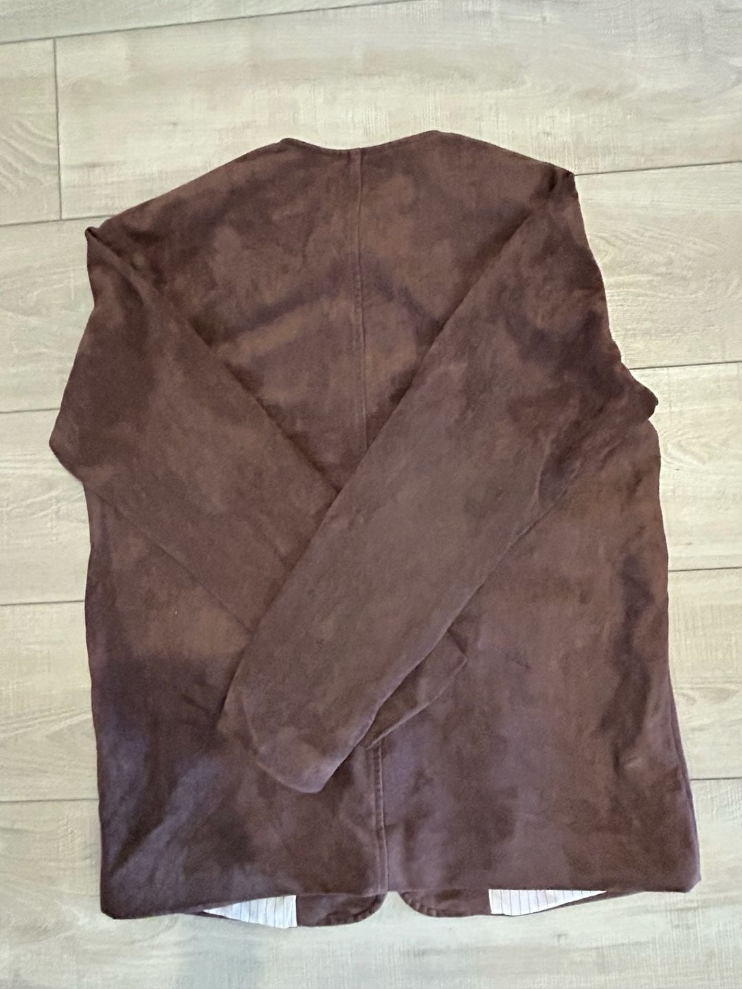 Dolan Faux Suede Blazer Size XS Brown Button Front 7