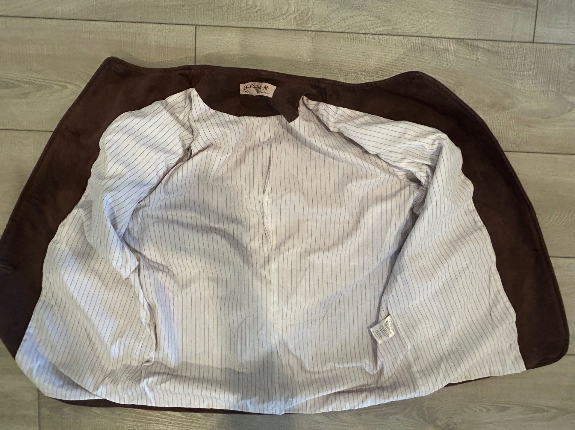 Dolan Faux Suede Blazer Size XS Brown Button Front 4