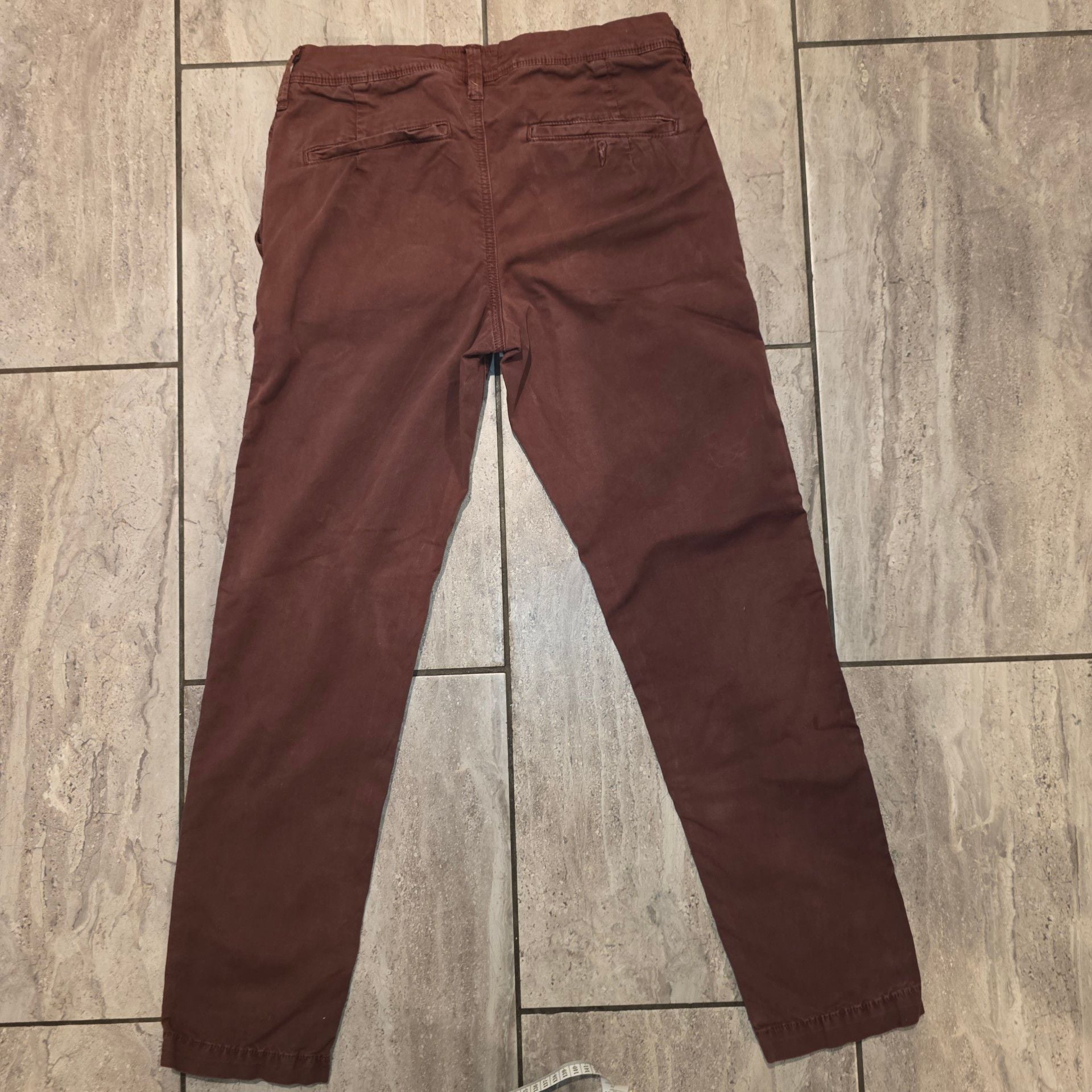 American Eagle Outfitters Chino Pants Burgundy Cotton 6