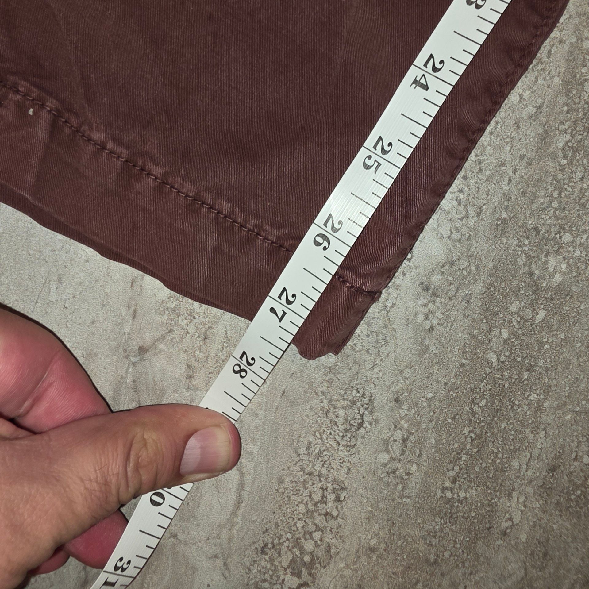 American Eagle Outfitters Chino Pants Burgundy Cotton 9