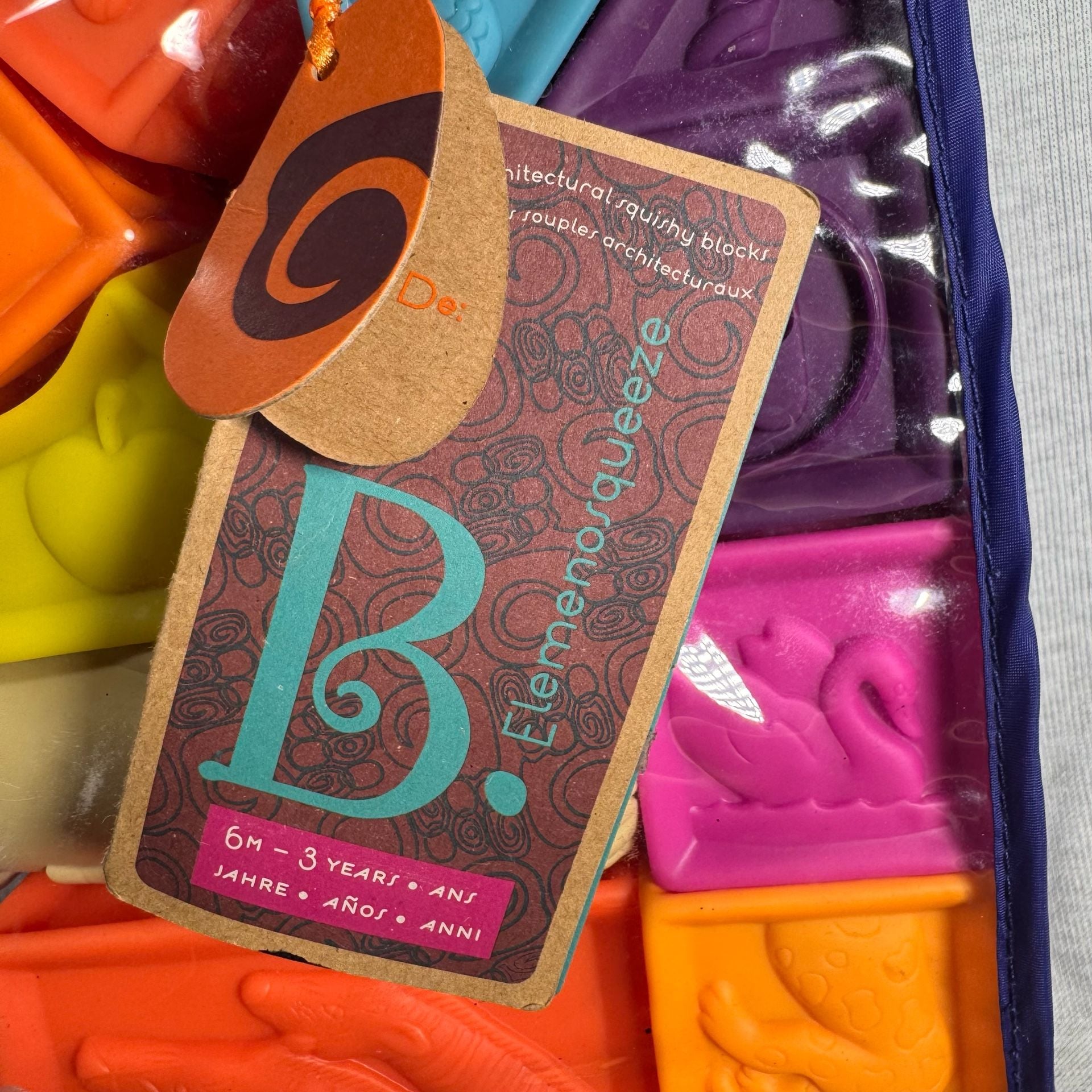 B. Toys Elemenosqueeze Architectural Squishy Blocks 5
