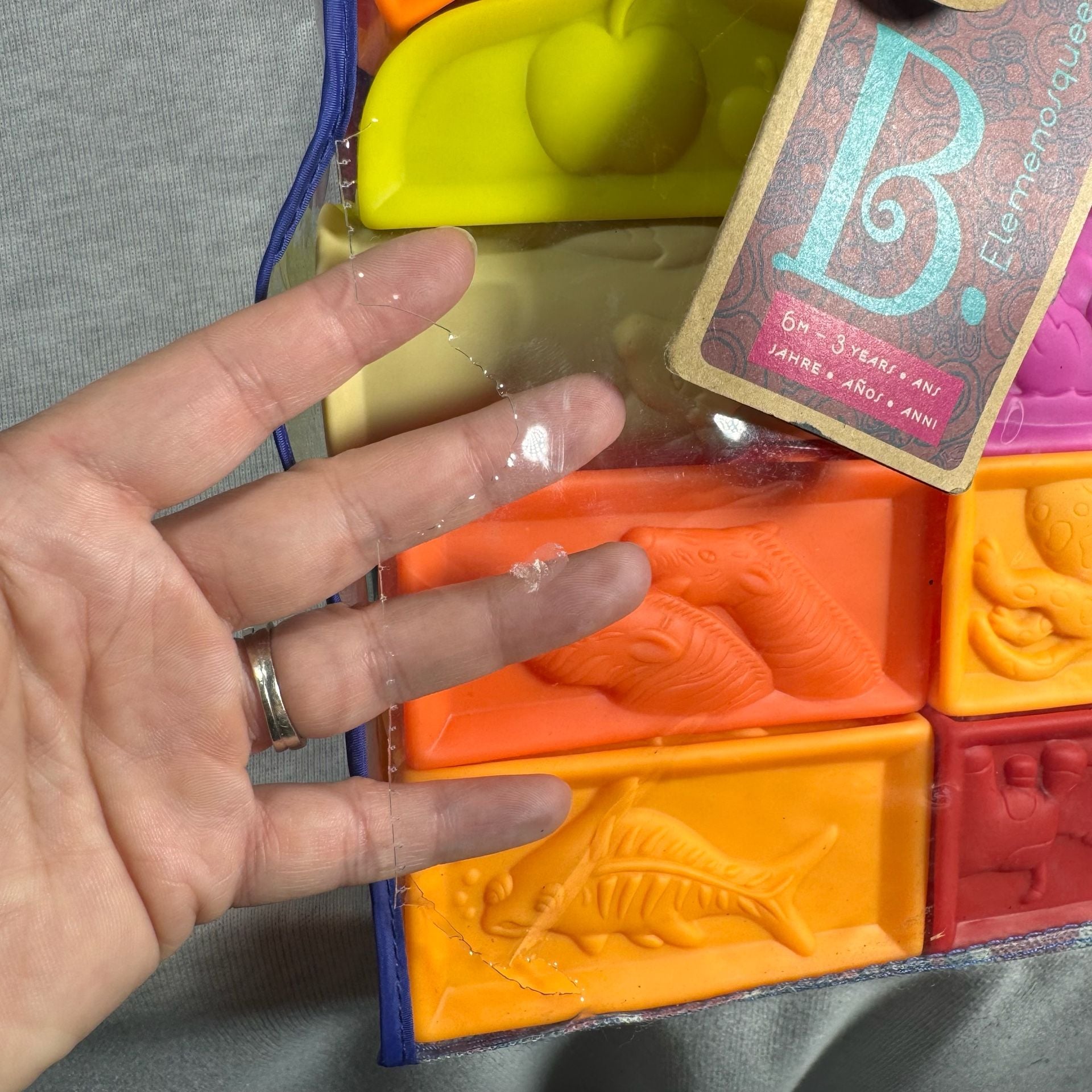 B. Toys Elemenosqueeze Architectural Squishy Blocks 6