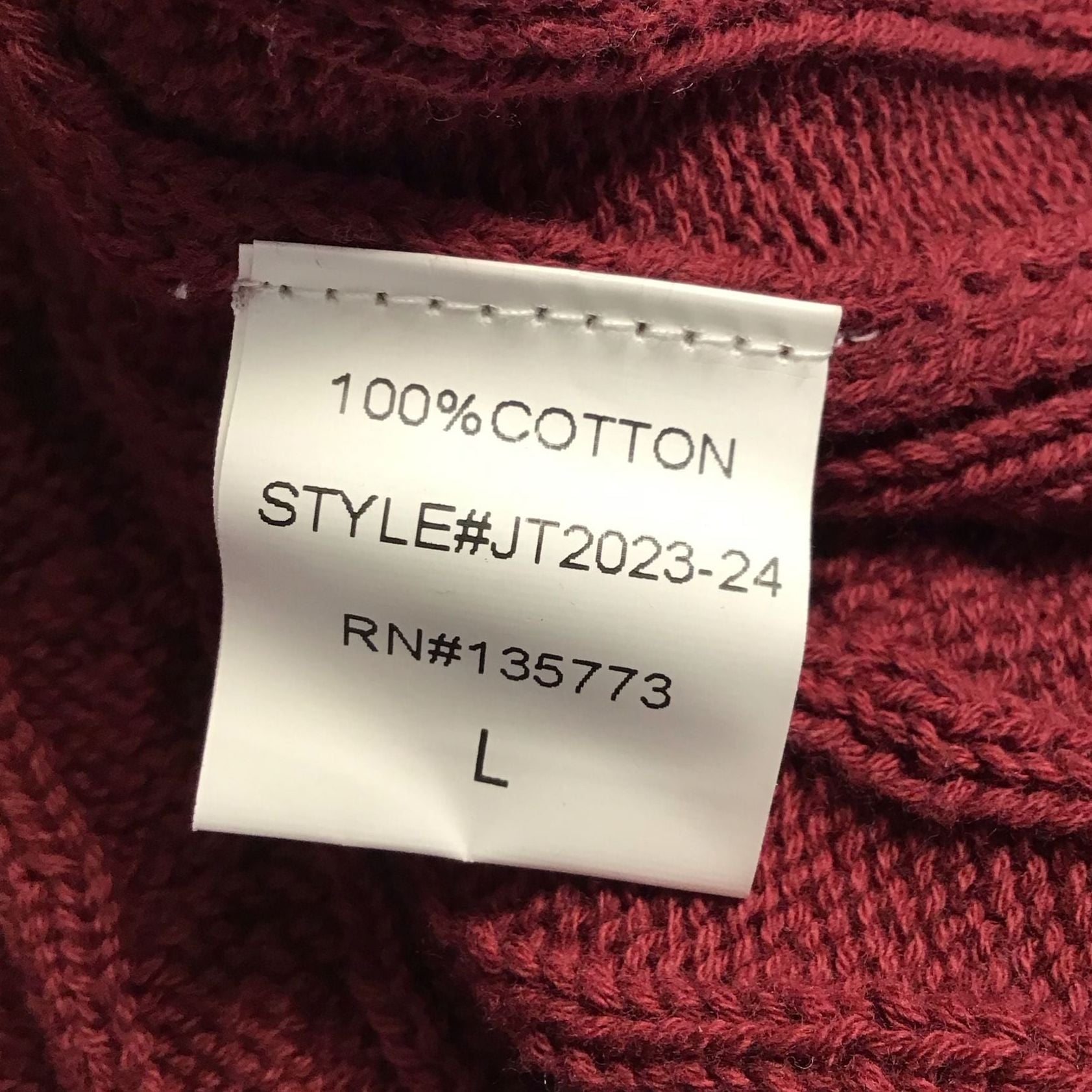 Olivaceous Red Cable Knit Cotton Sweater Vest Large Burgundy Red Preppy 8