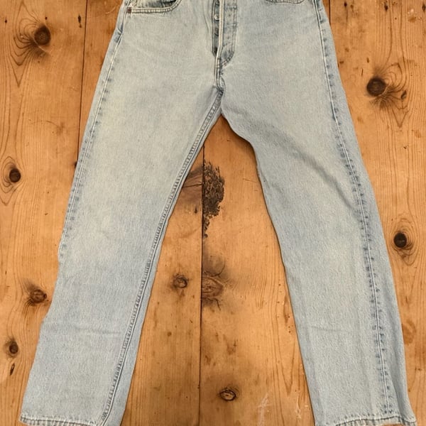 Vintage 1998 Levi's 501 Made in USA Light Wash Jeans - Size W31 L30