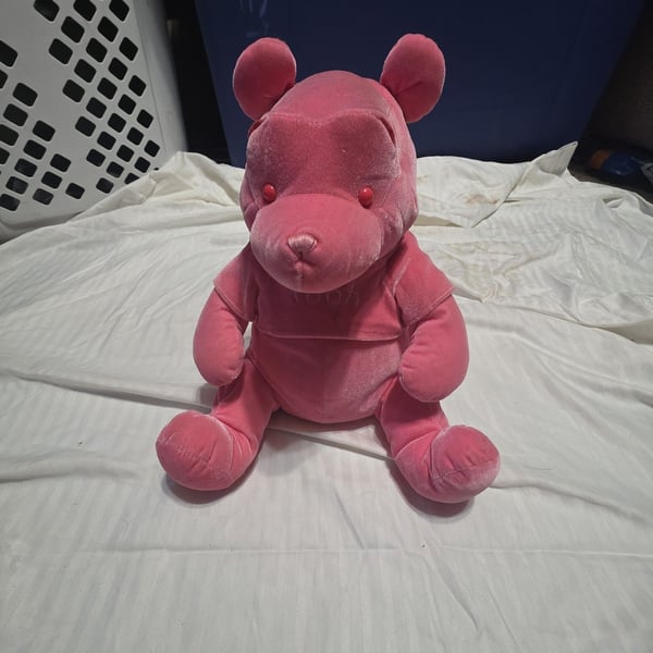 Disney Store Sweet Tickle Winnie The Pooh Pink Plush Stuffed Animal