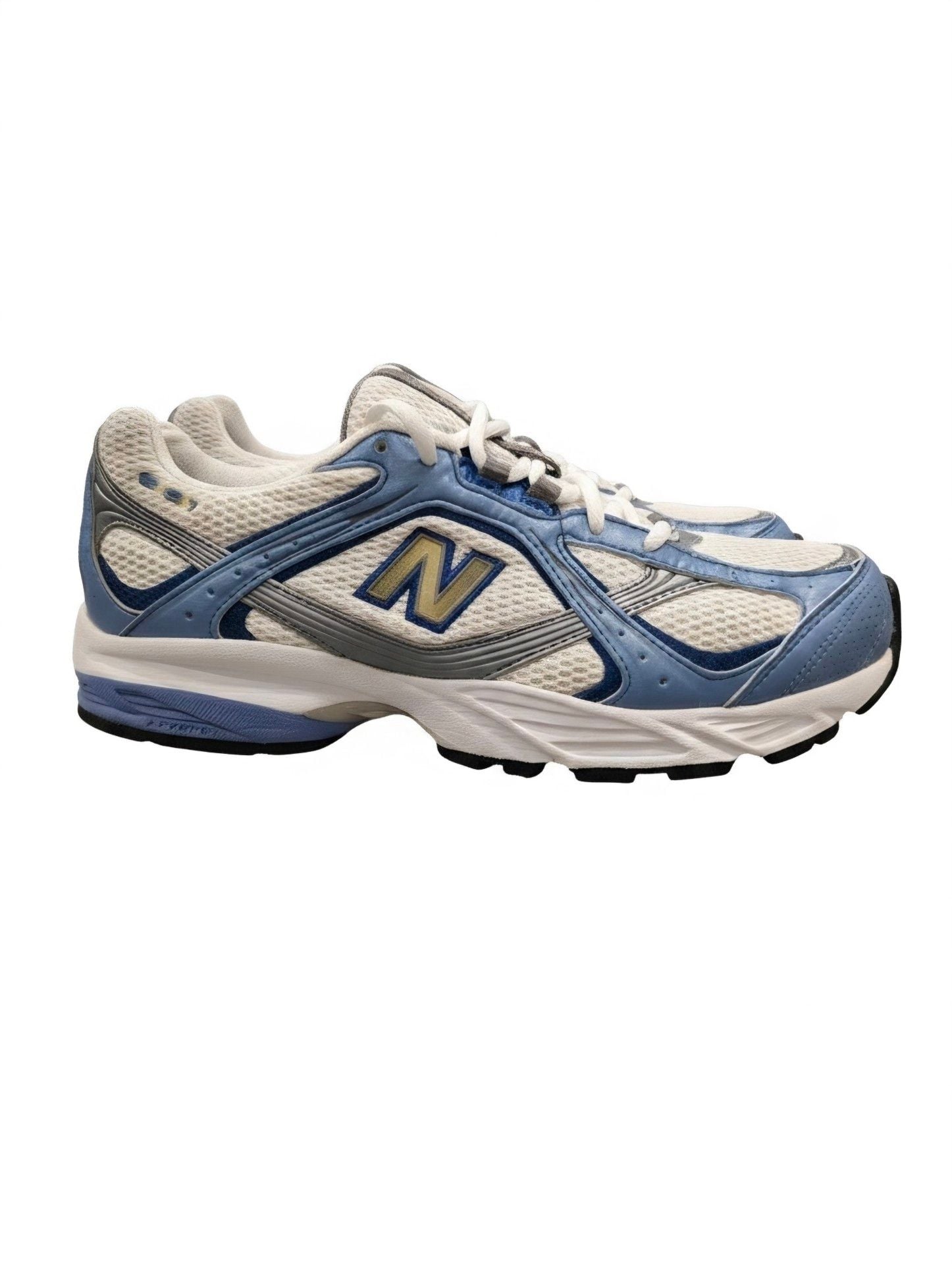 Women's New Balance 530 Silver Metallic Heron Blue Sneakers 8