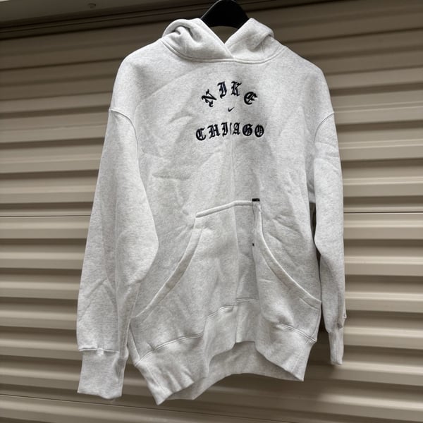 Nike Chicago Hoodie Size S Grey Old English Embroidery