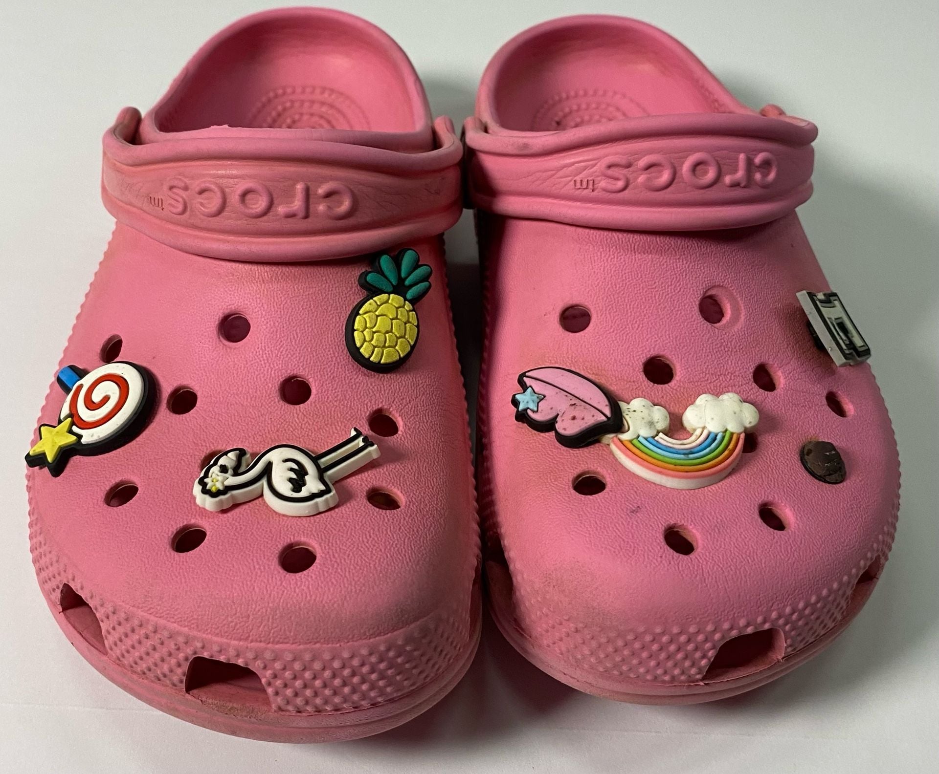 Crocs Classic Clog Size J2 Pink 6