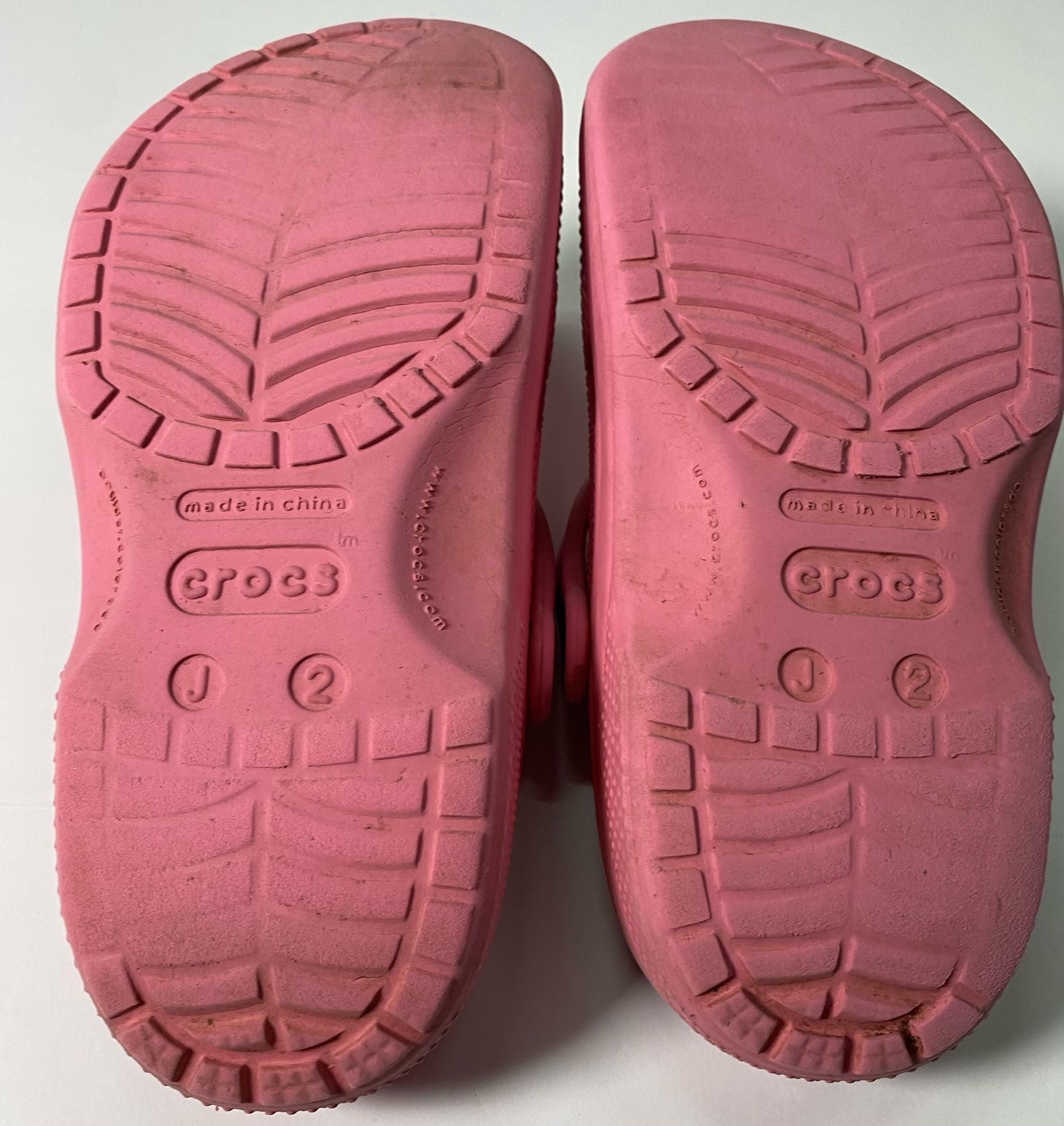 Crocs Classic Clog Size J2 Pink 7