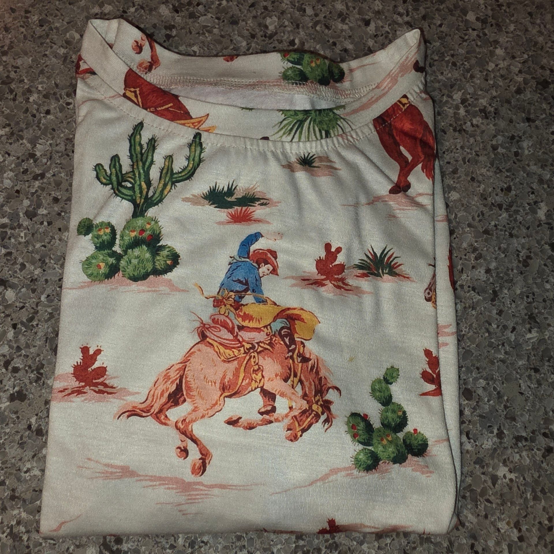 Shein Western Rodeo Cowboy Print Long Sleeve Size XL 3