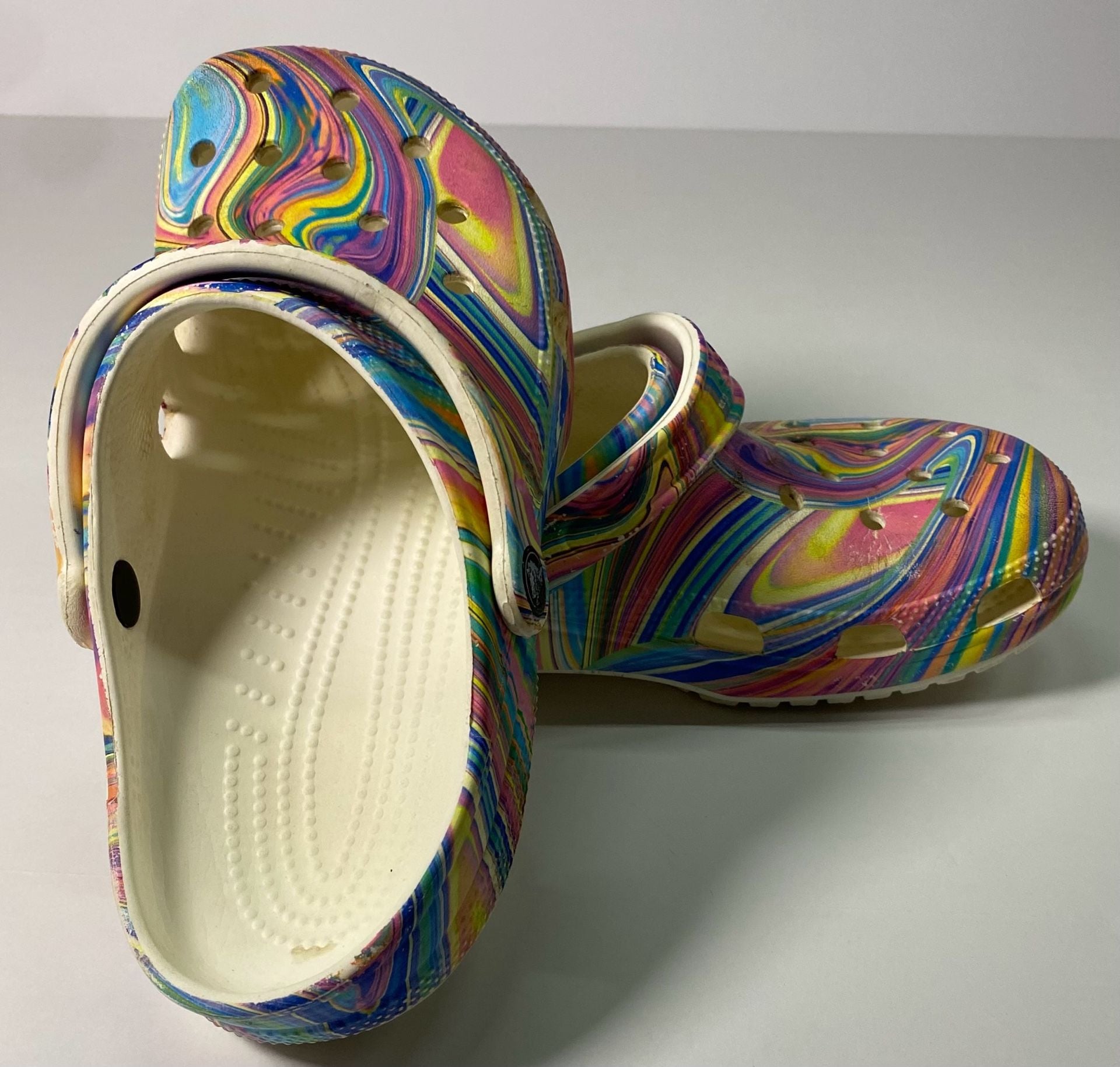 Crocs Classic Clog Out Of This World Size M8 W10 Pastel Marbled 2
