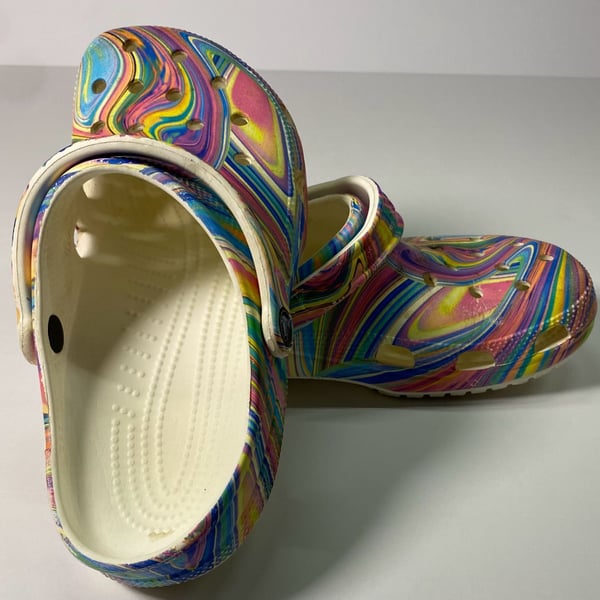 Crocs Classic Clog Out Of This World Size M8 W10 Pastel Marbled