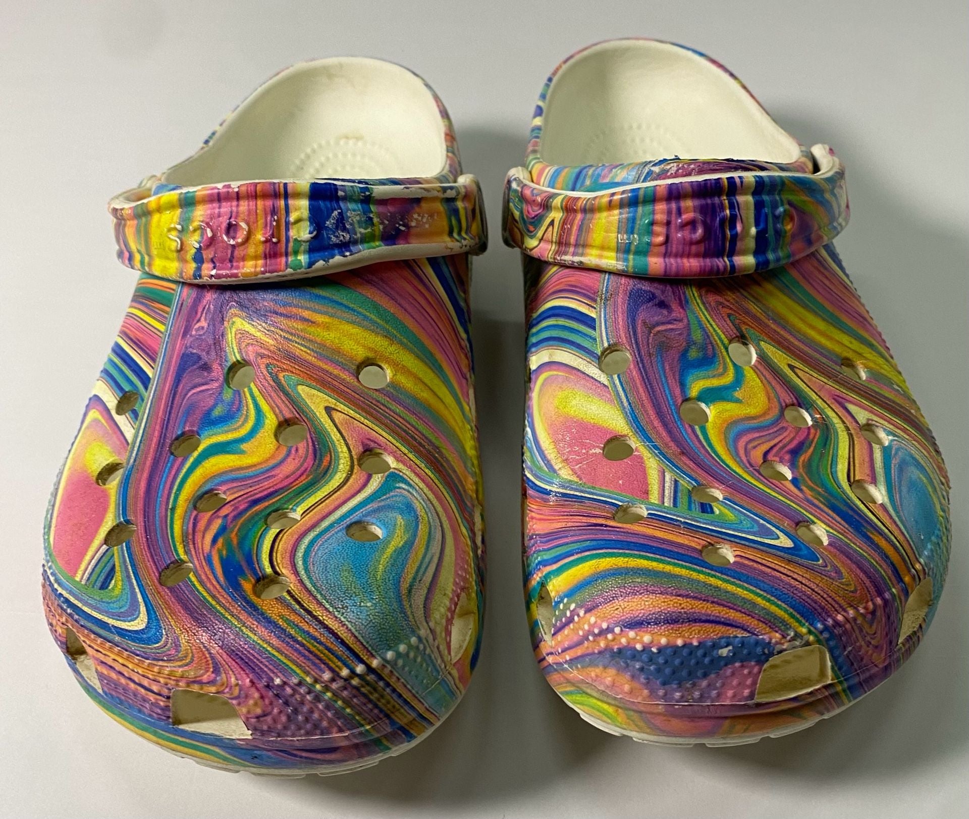 Crocs Classic Clog Out Of This World Size M8 W10 Pastel Marbled 5
