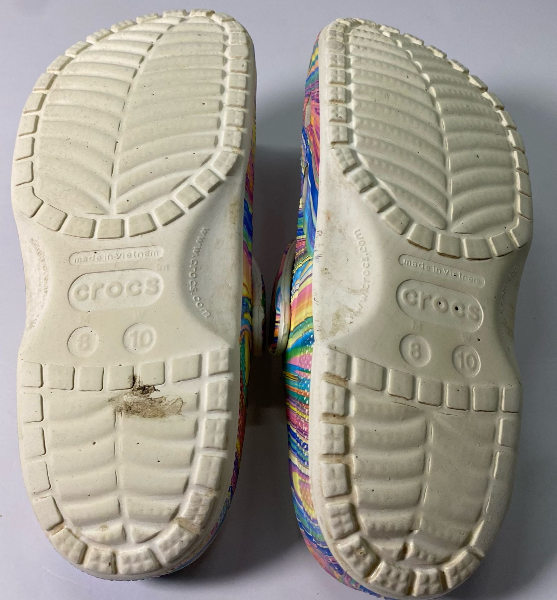Crocs Classic Clog Out Of This World Size M8 W10 Pastel Marbled 7