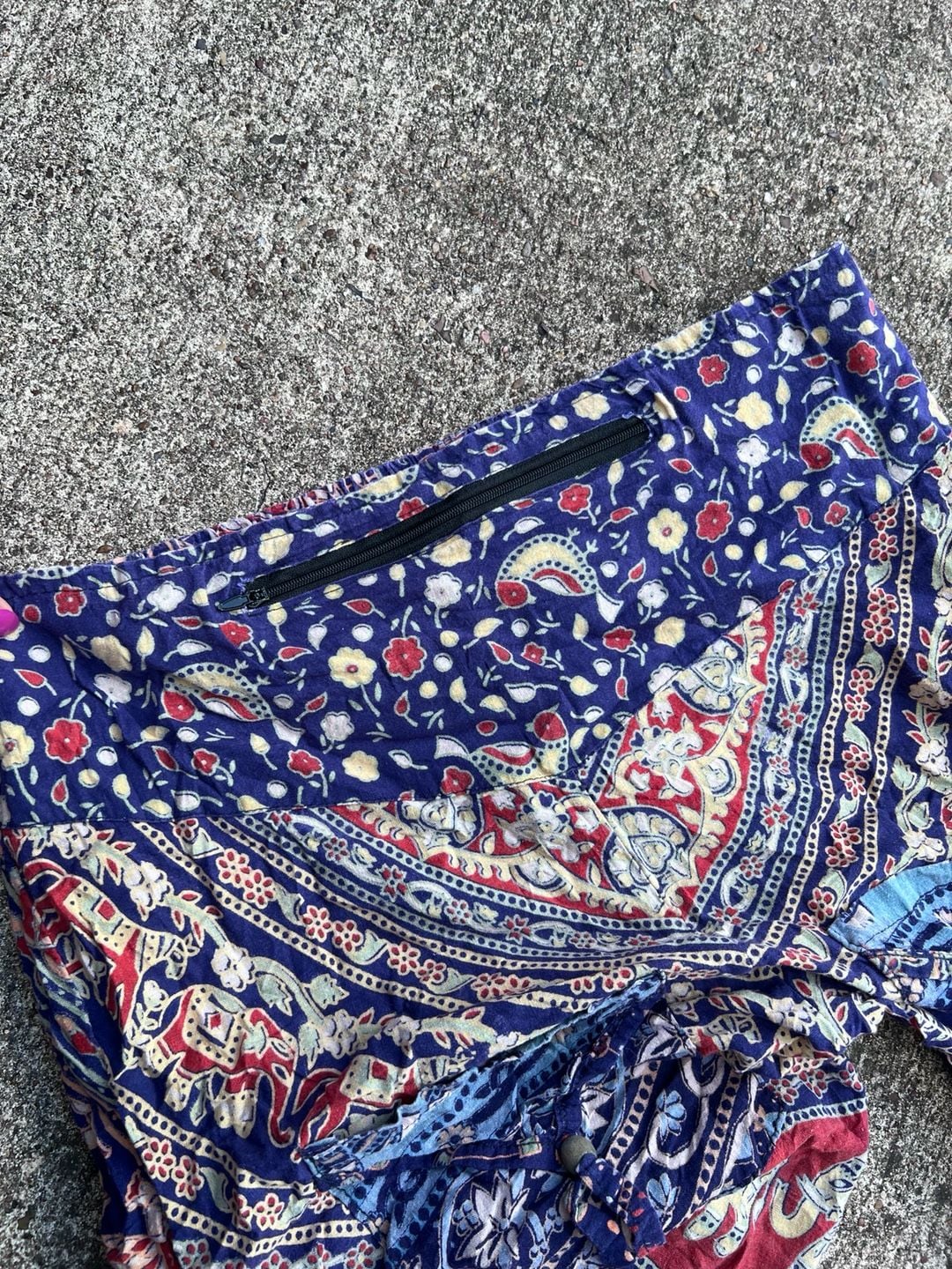 Z-Unbranded Boho Elephant Paisley Print Wide Leg Palazzo Pants (M) 7
