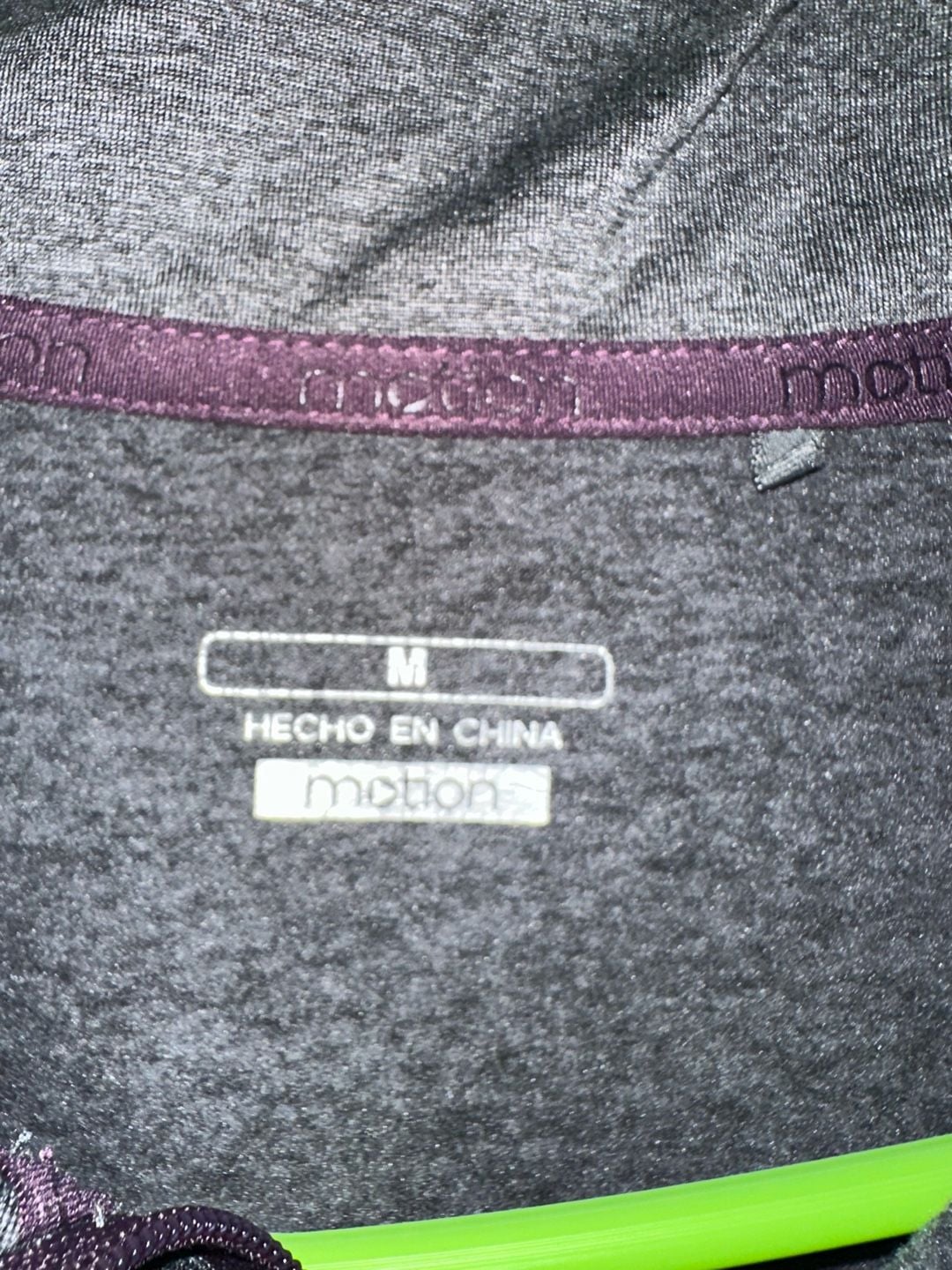 Motion 1/4 Zip Pullover Size M Gray Long Sleeve Activewear 5