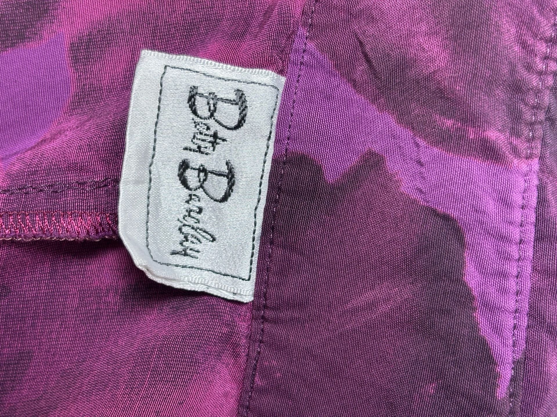 Betty Barclay Floral Long Sleeve Blouse Size 6 Purple Button Down 9
