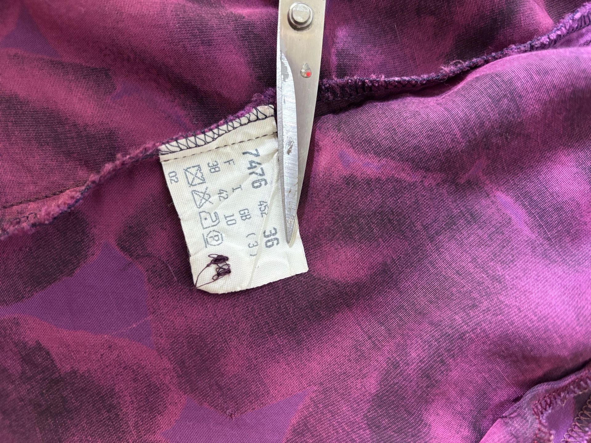 Betty Barclay Floral Long Sleeve Blouse Size 6 Purple Button Down 11