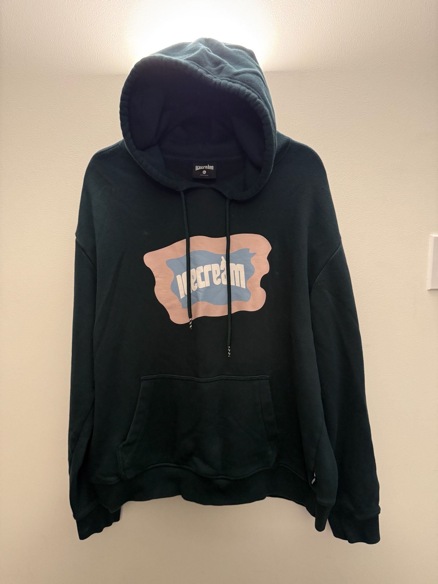 ICECREAM Display Graphic Hoodie Size XL Black 2