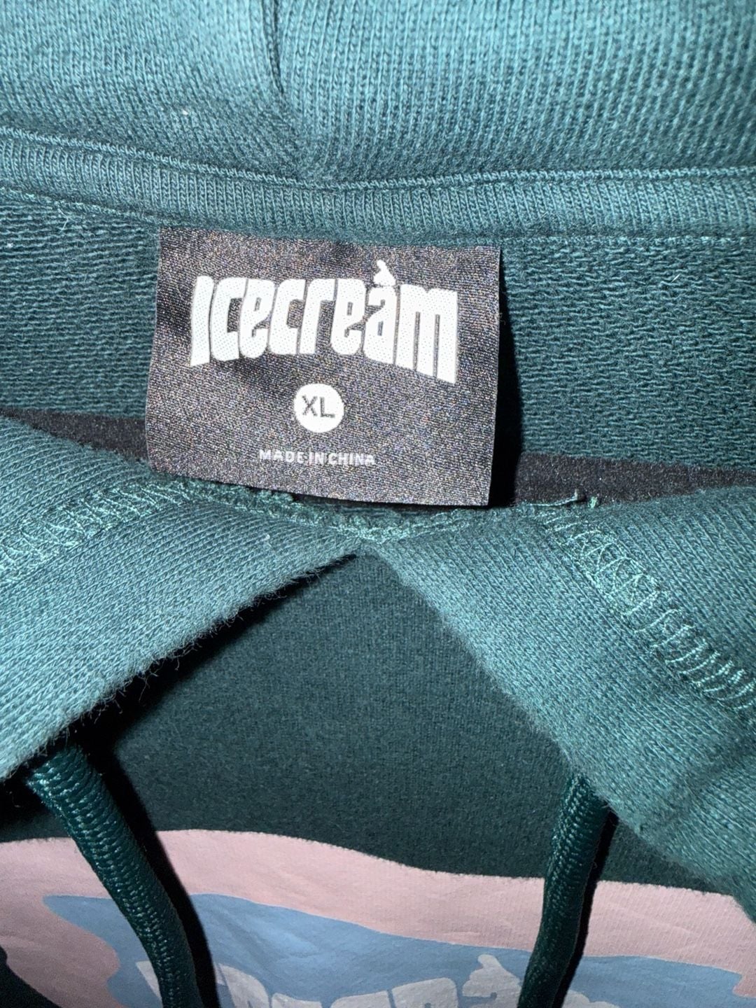 ICECREAM Display Graphic Hoodie Size XL Black 4