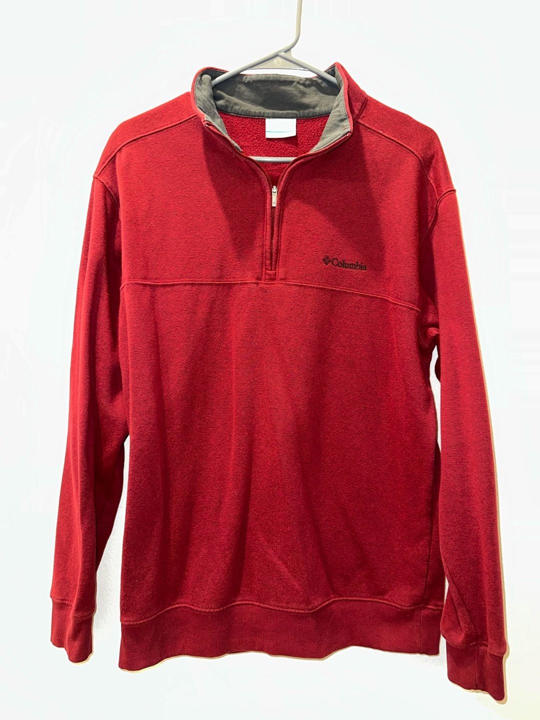 Columbia Sportswear 1/4 Zip Pullover Sweatshirt Size M Red 2