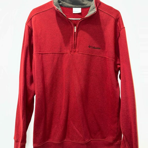 Columbia Sportswear 1/4 Zip Pullover Sweatshirt Size M Red