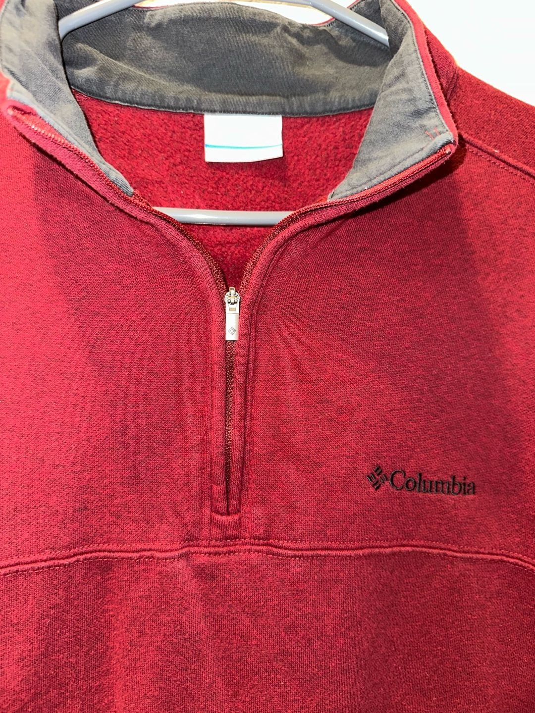 Columbia Sportswear 1/4 Zip Pullover Sweatshirt Size M Red 4
