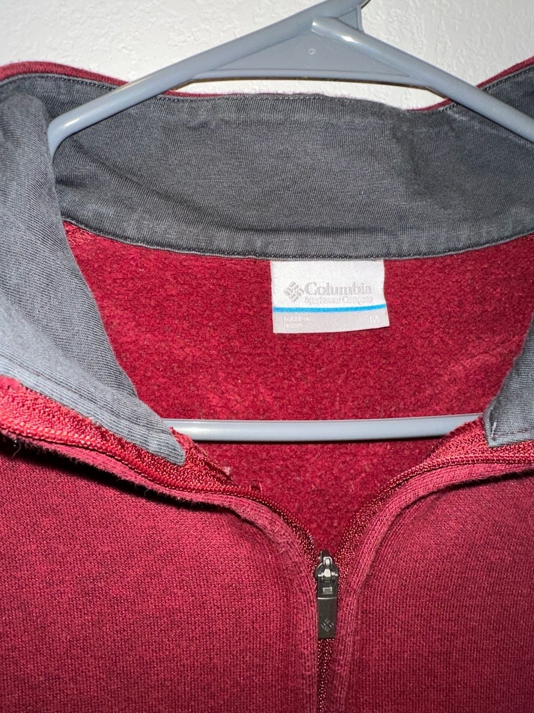 Columbia Sportswear 1/4 Zip Pullover Sweatshirt Size M Red 5