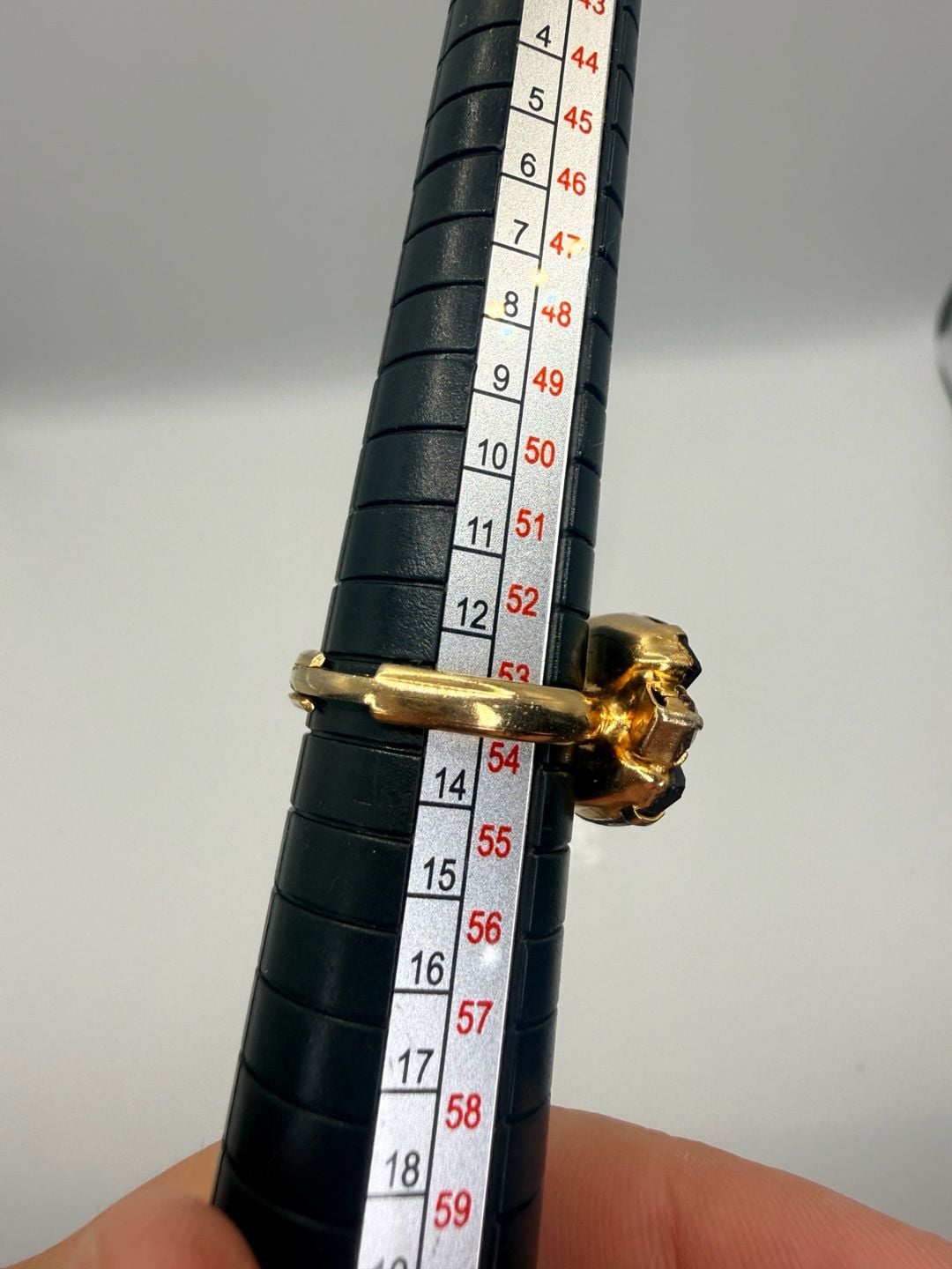 Vintage Gold Tone Cocktail Ring Size 6.5 adjustable 5