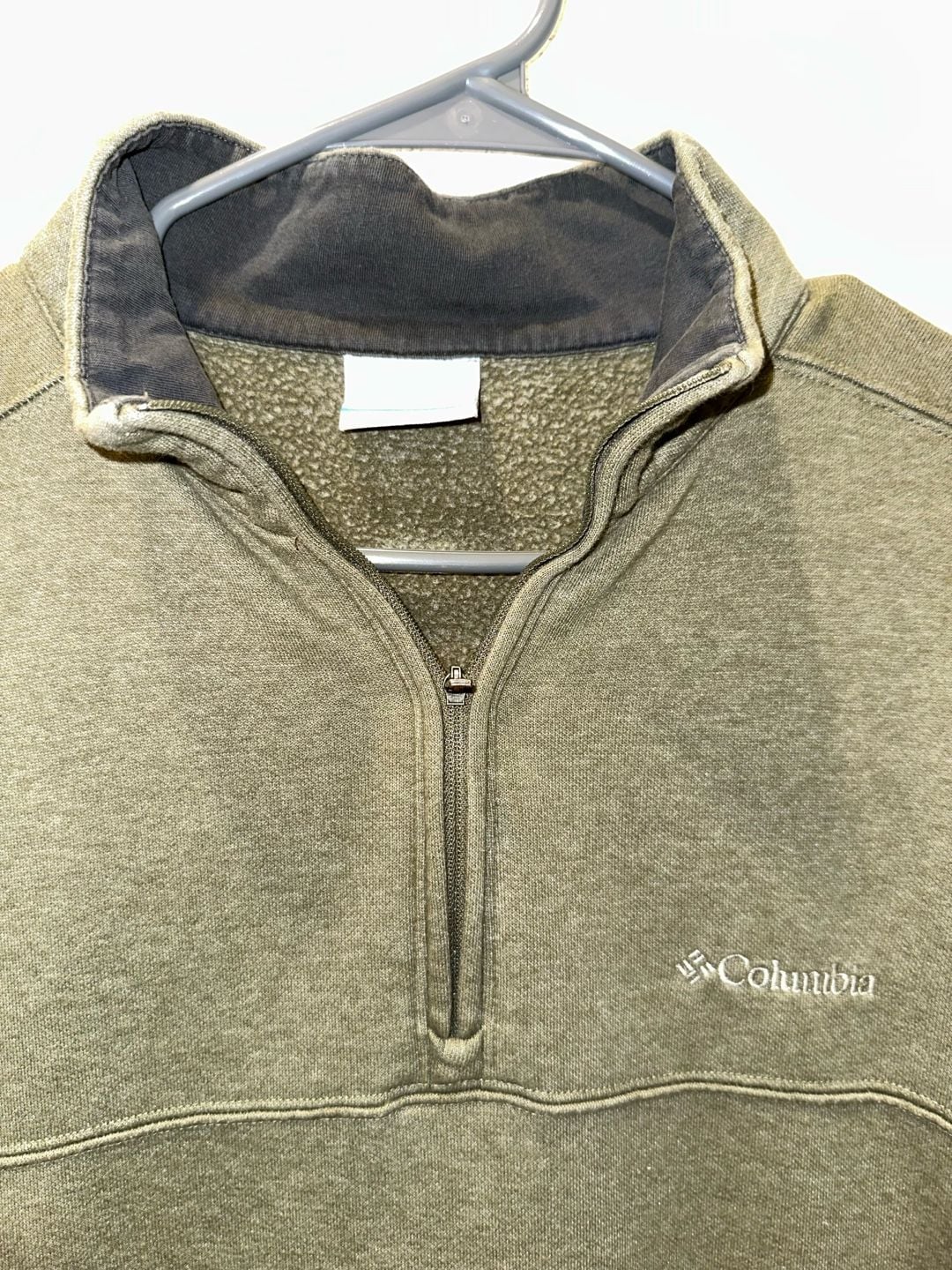 Columbia Sportswear Company 1/4 Zip Pullover Sweatshirt Size M Green 4
