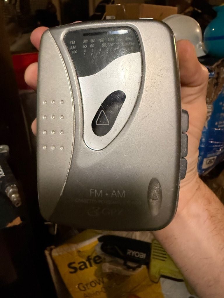 AM/FM Cassette Personal Player Silver 1