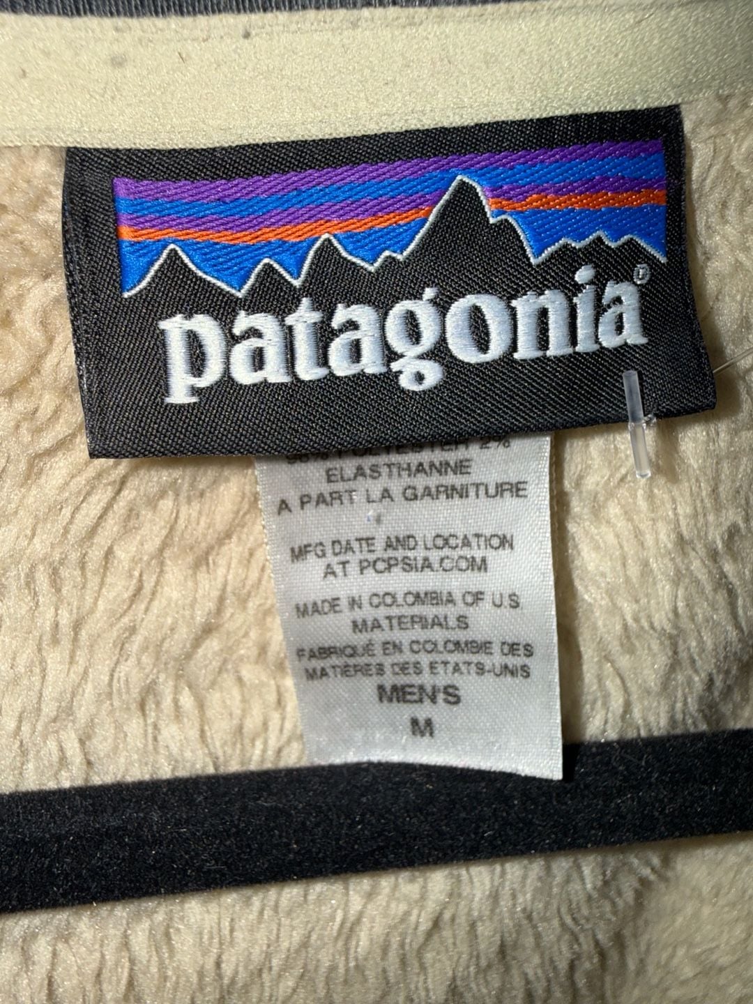 Patagonia R2 Jacket Size M Beige Polartec Full Zip Fleece 3