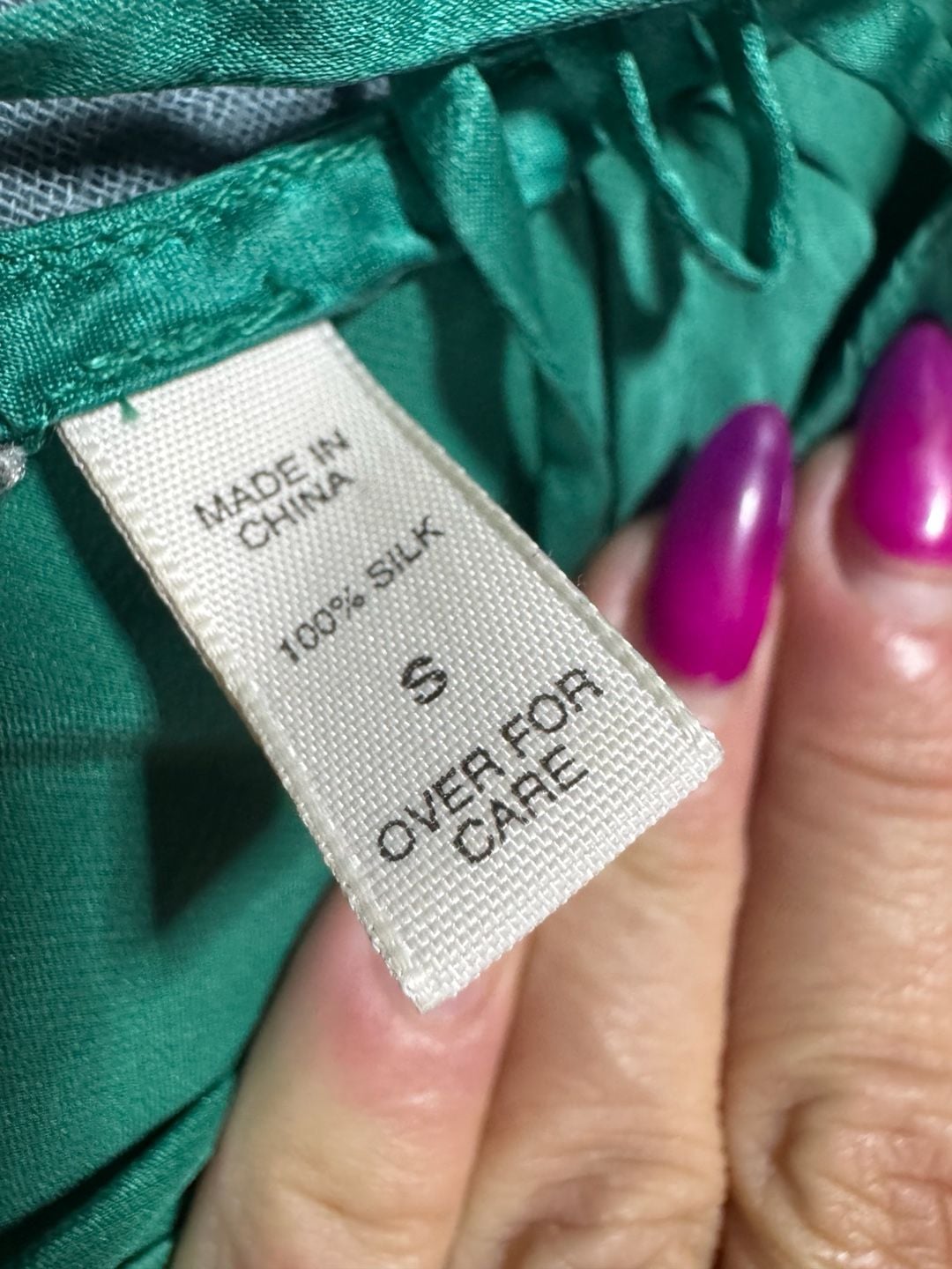 Y2K VTG Victoria's Secret 100% Silk green Cami And Shorts Set Size S 4