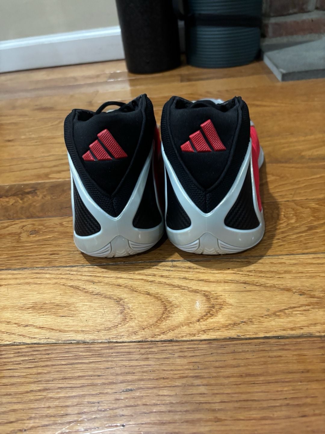 adidas Anthony Edwards 2 AE 2 Basketball Shoes Black Silver Red Men’s 10.5 3