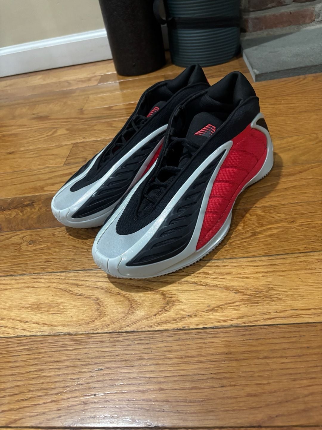 adidas Anthony Edwards 2 AE 2 Basketball Shoes Black Silver Red Men’s 10.5 5