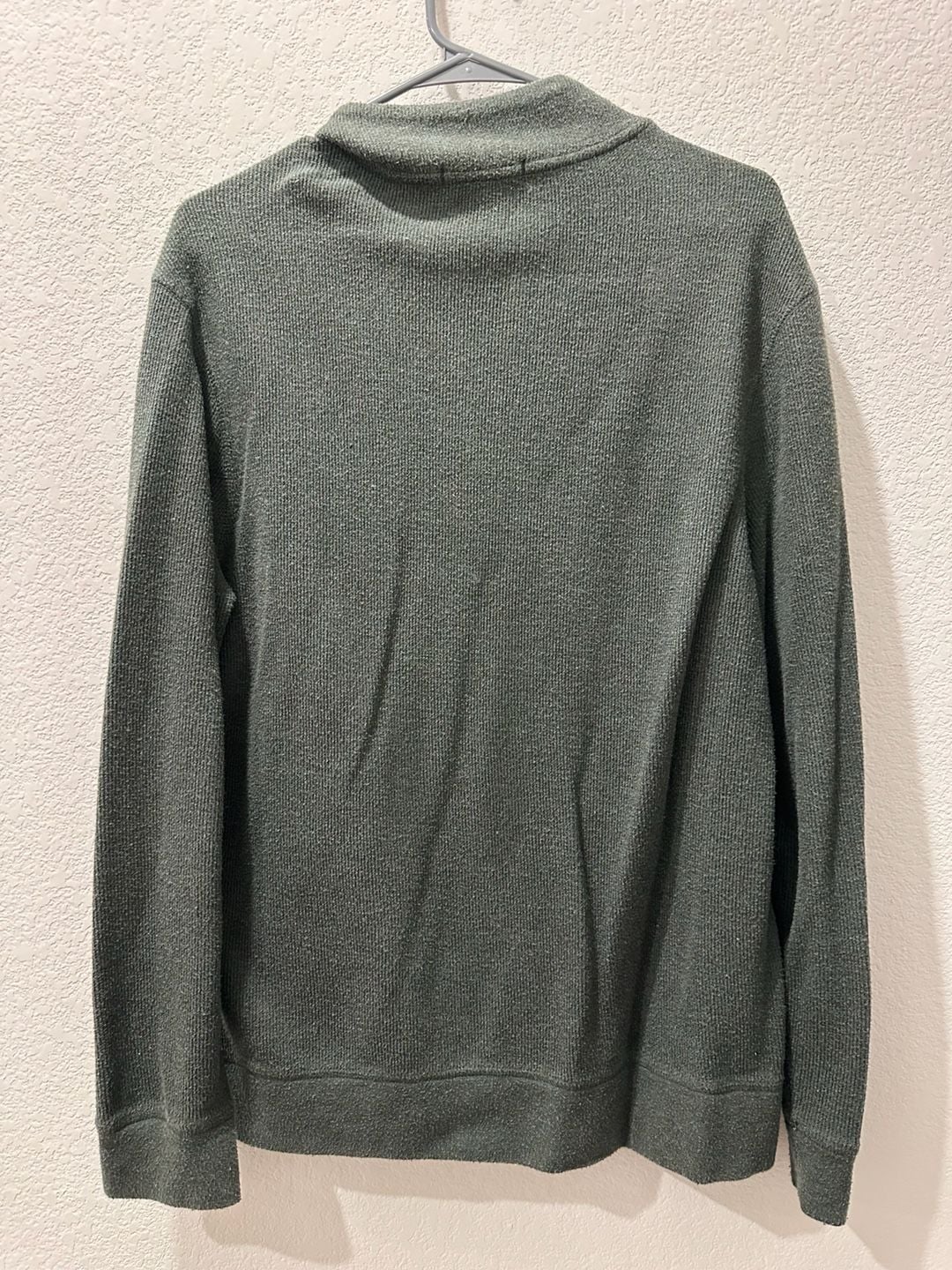 Banana Republic Quarter Zip Sweater Size M Green 3